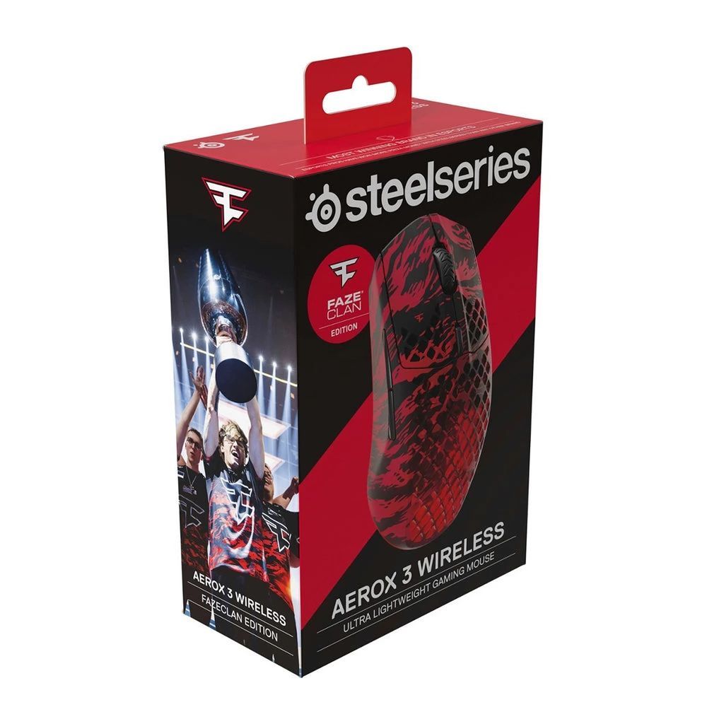 Steelseries Aerox 3 Wireless Faze Clan Edition Black/Red Steelseries Aerox 3 Wireless Faze Clan Edition Black/Red