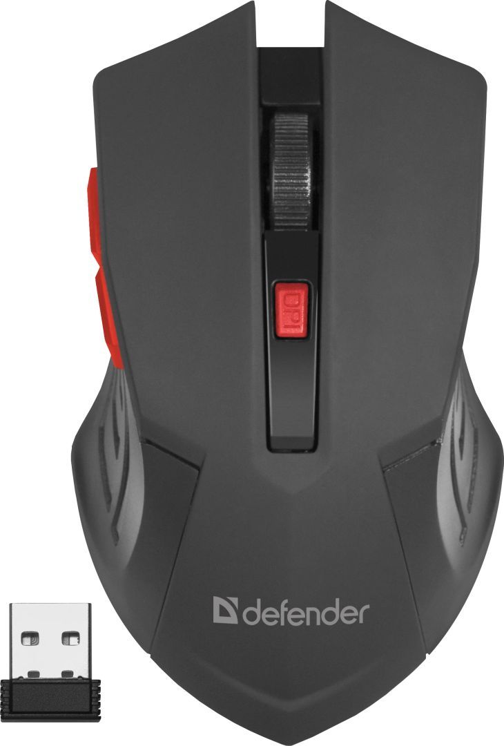Defender RF Accura MM-275 Wireless Mouse Black/Red Defender RF Accura MM-275 Wireless Mouse Black/Red