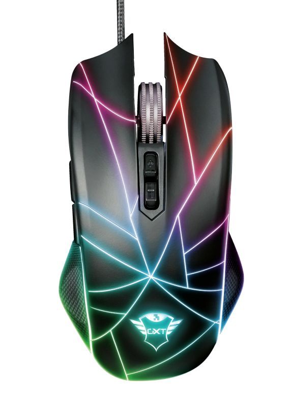 Trust GXT160X True RGB Gamer mouse Black