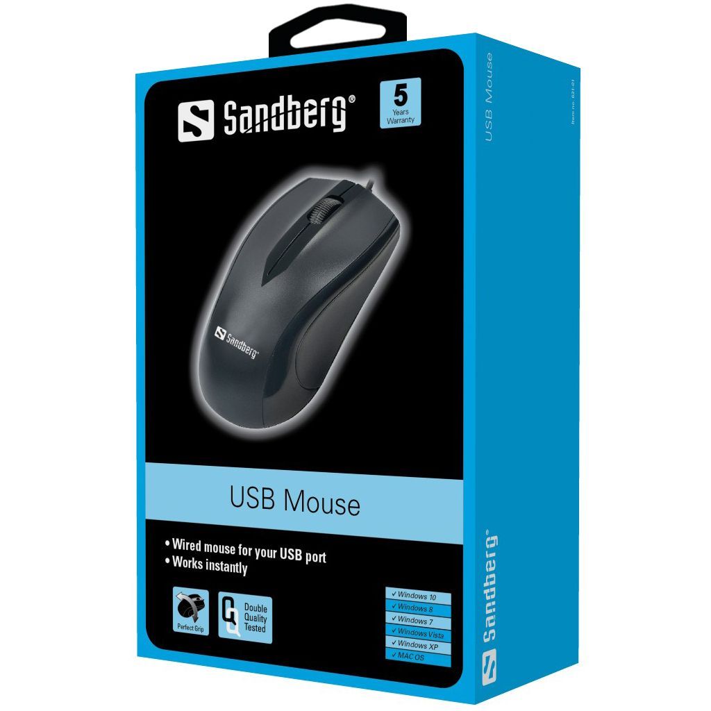 Sandberg USB Mouse Black Sandberg USB Mouse Black