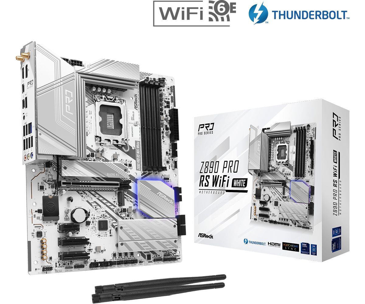 ASRock Z890 PRO RS WIFI WHITE ASRock Z890 PRO RS WIFI WHITE