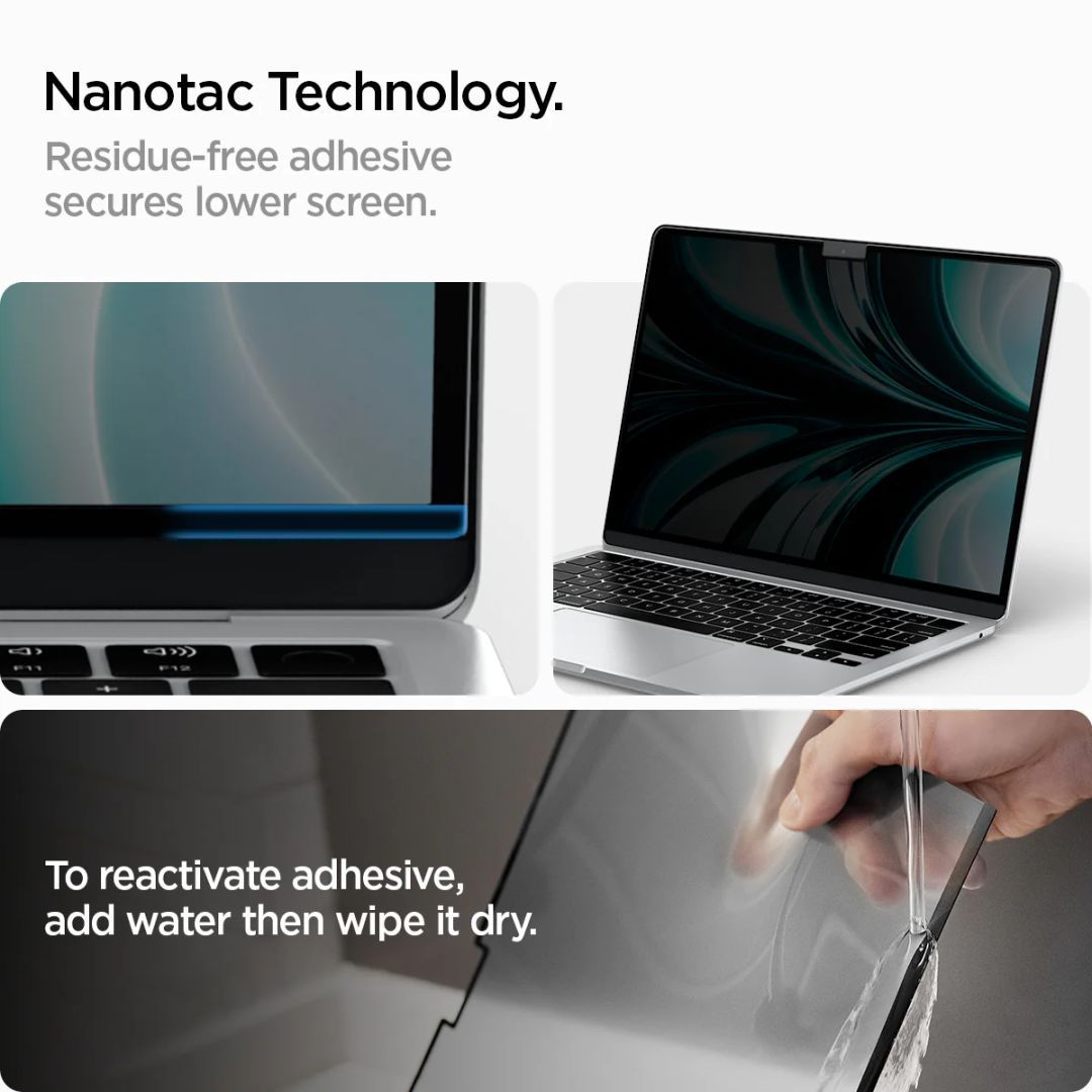 Spigen SafeView Screen Protector for MacBook Air 13" M4/M3/M2 1Pack Spigen SafeView Screen Protector for MacBook Air 13" M4/M3/M2 1Pack