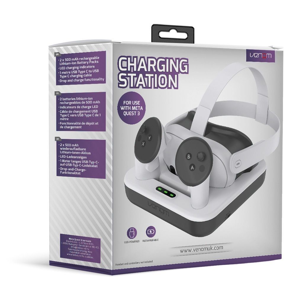 Venom VS4210 Meta Quest 3 Charging Station White Venom VS4210 Meta Quest 3 Charging Station White