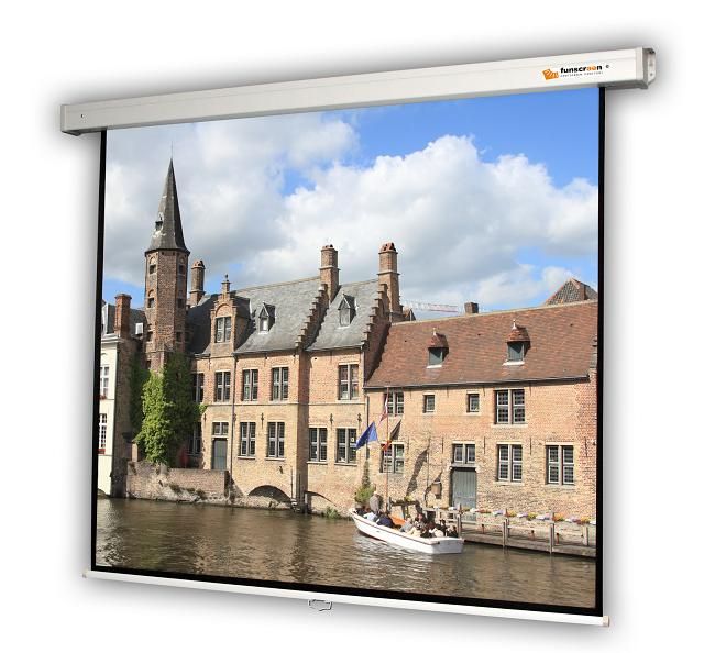 Funscreen Matt White Rollo 160x160 cm Format 1:1 +Acél Tok White Funscreen Matt White Rollo 160x160 cm Format 1:1 +Acél Tok White