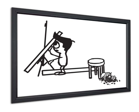 Funscreen Matt White Frame Screen 200x112 cm Format 16:9 Funscreen Matt White Frame Screen 200x112 cm Format 16:9