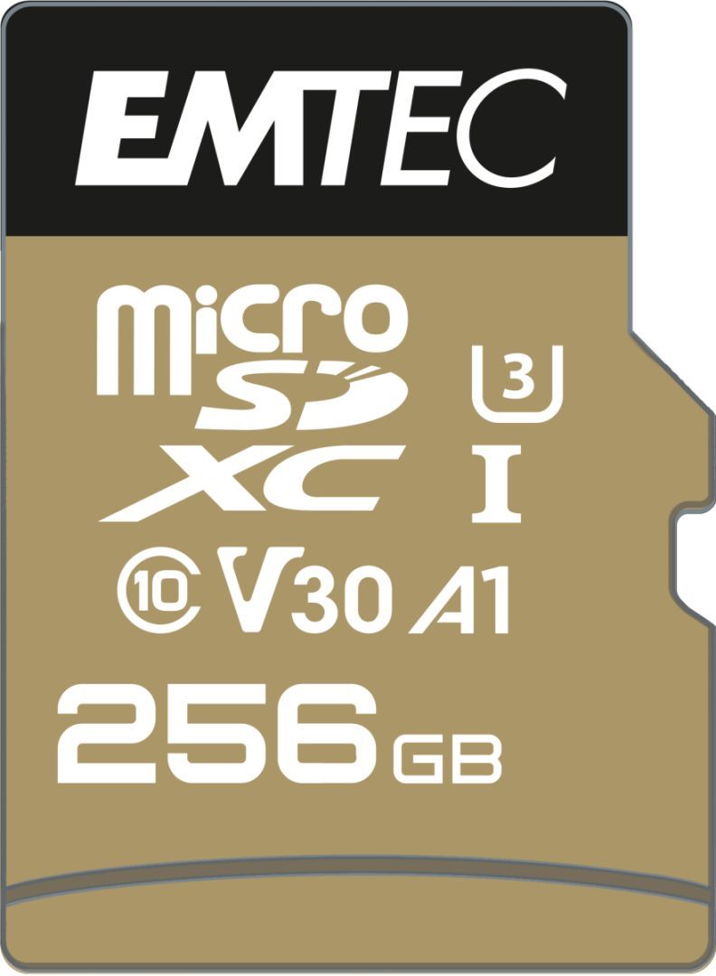 Emtec 256GB microSDXC SpeedIN Pro Class 10 U3 V30 A2 + adapterrel Emtec 256GB microSDXC SpeedIN Pro Class 10 U3 V30 A2 + adapterrel
