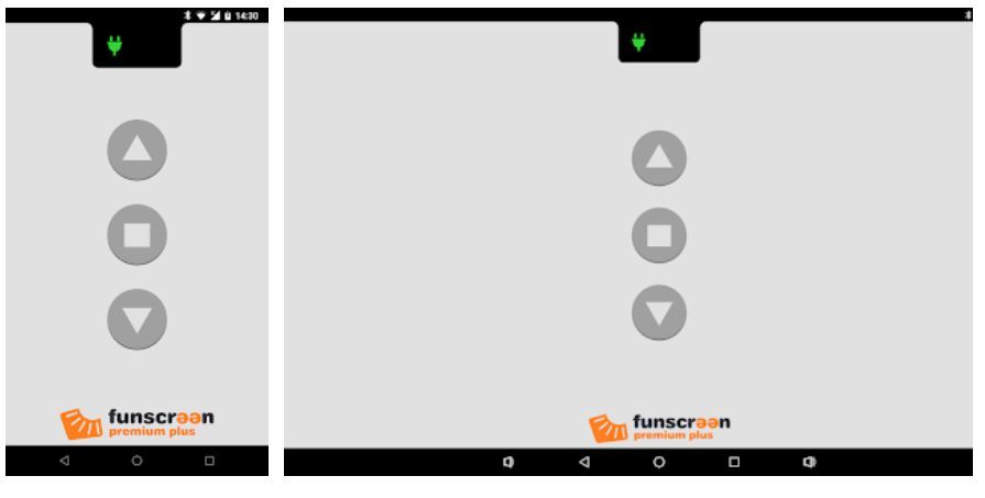Funscreen Premium vászon bluetooth vezérlés White Funscreen Premium vászon bluetooth vezérlés White