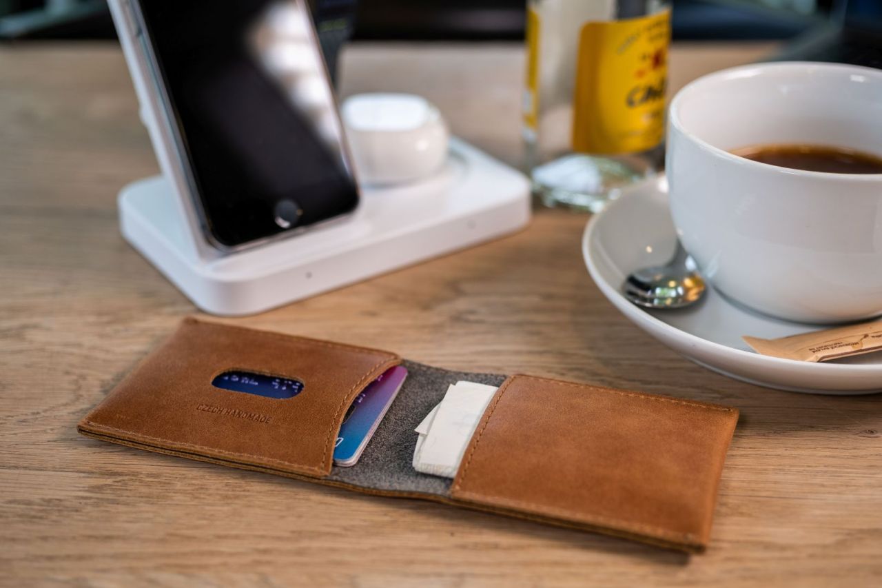 FIXED valódi bőr pénztárca, barna FIXED valódi bőr pénztárca, barna