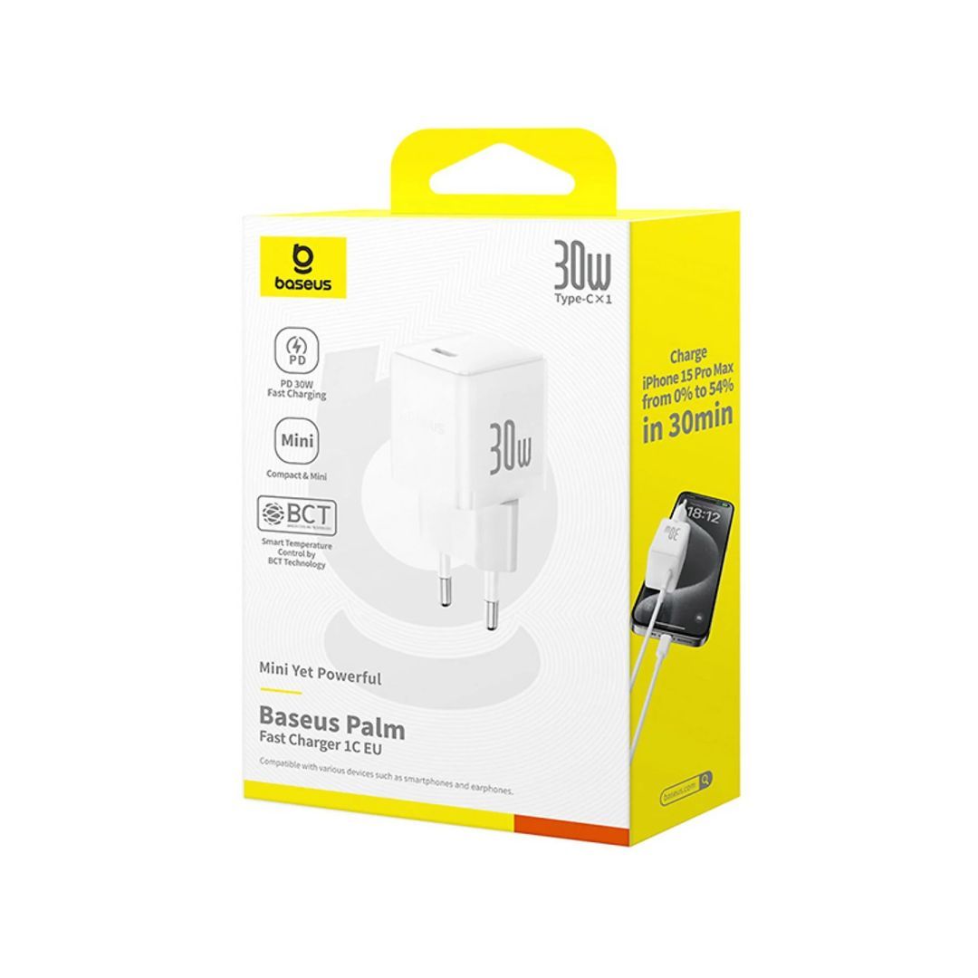 Baseus Palm USB-C Adapter 30W White