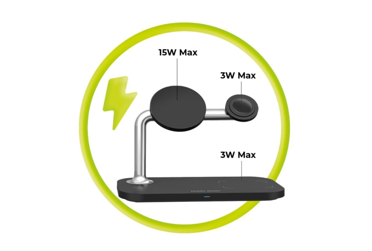 Mobile Origin 3 in 1 Wireless charger Black Mobile Origin 3 in 1 Wireless charger Black