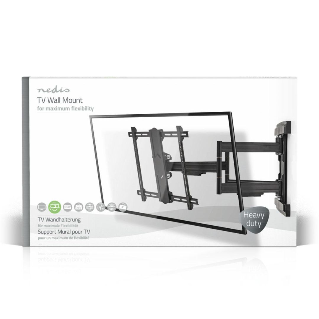 Nedis Full Motion TV Wall Mount 37"-80" Black Nedis Full Motion TV Wall Mount 37"-80" Black