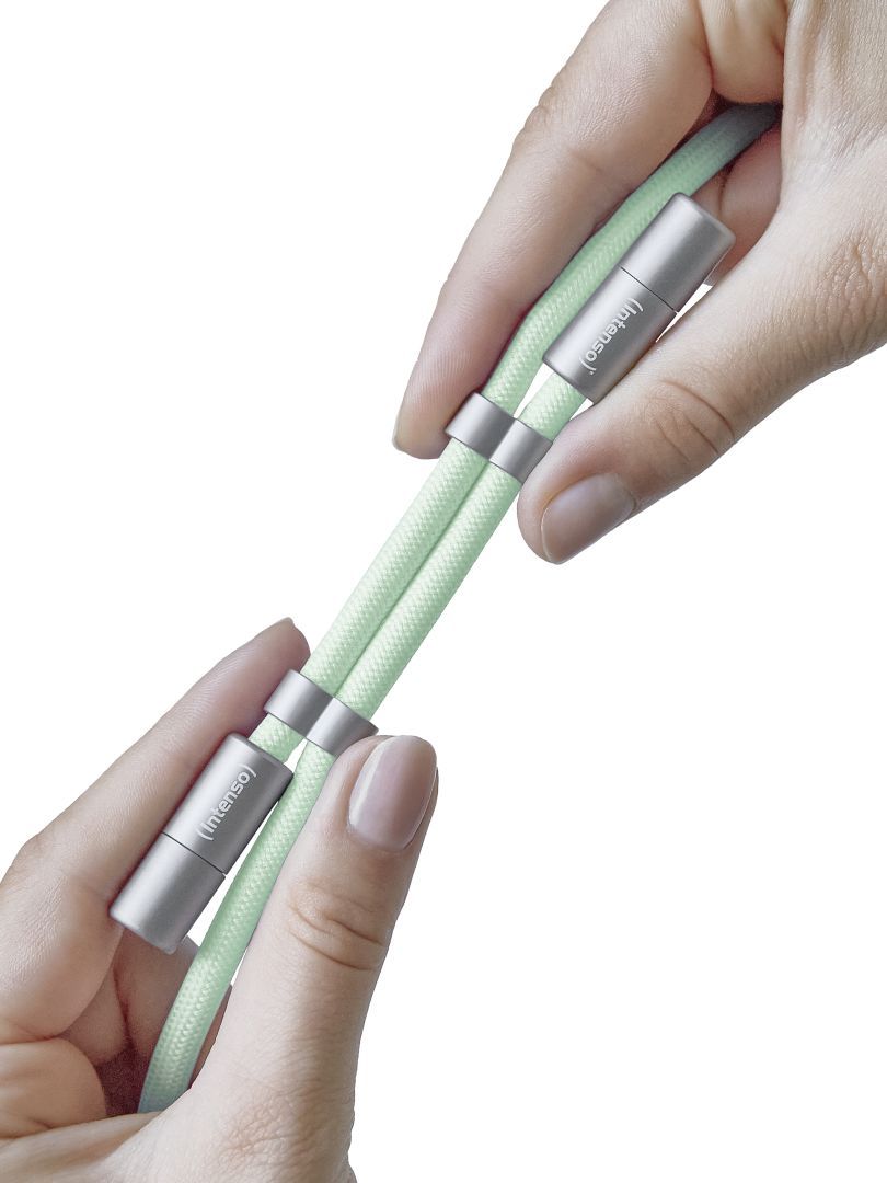 Intenso Cell Phone Charging Lanyard Cable 1,65m Green