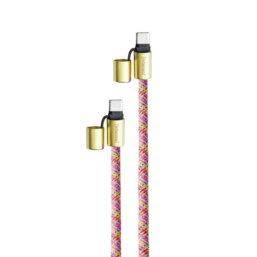 Intenso Cell Phone Charging Lanyard Cable 1,65m Neon Mix