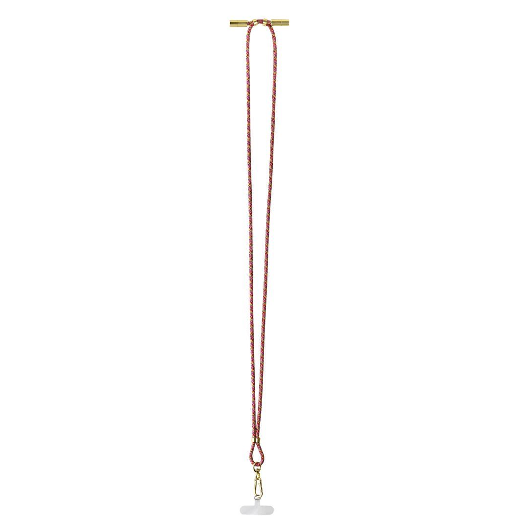 Intenso Cell Phone Charging Lanyard Cable 1,65m Neon Mix