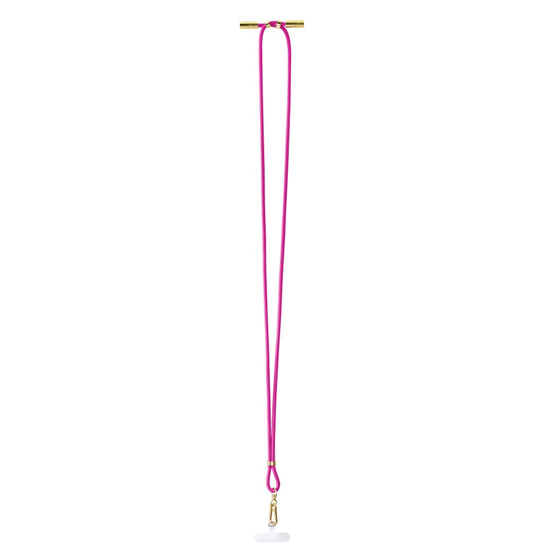 Intenso Cell Phone Charging Lanyard Cable 1,65m Neon Pink