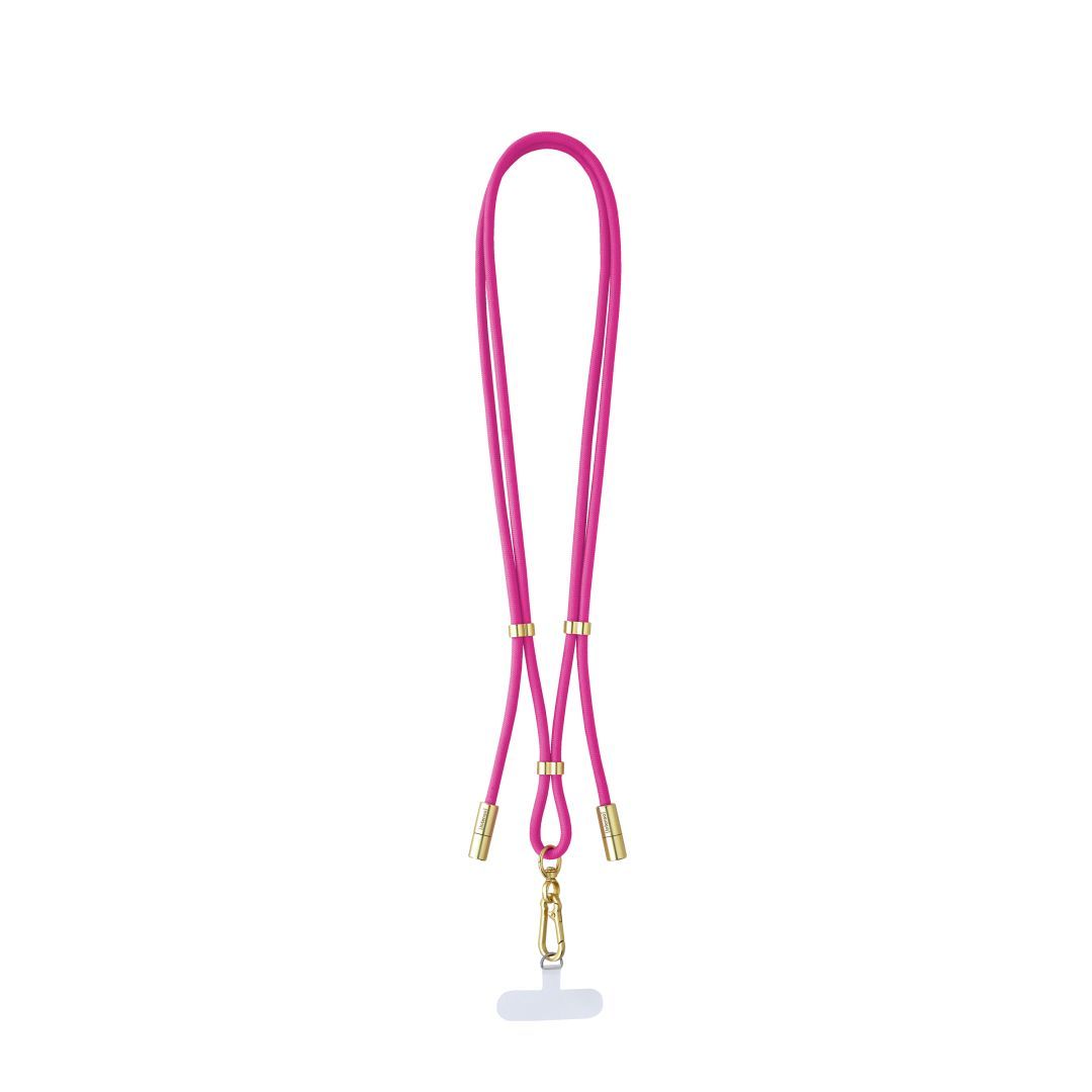 Intenso Cell Phone Charging Lanyard Cable 1,65m Neon Pink