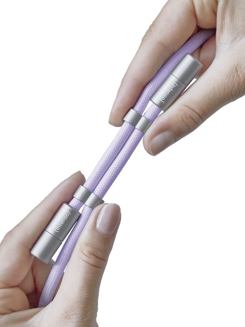 Intenso Cell Phone Charging Lanyard Cable 1,65m Purple Intenso Cell Phone Charging Lanyard Cable 1,65m Purple