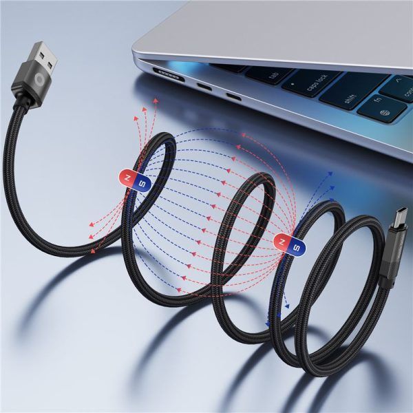 Mobile Origin Magnetic Patented Original Cable USB-A to USB-C 1m Black Mobile Origin Magnetic Patented Original Cable USB-A to USB-C 1m Black