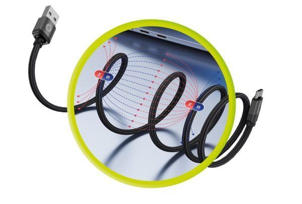 Mobile Origin Magnetic Patented Original Cable USB-A to USB-C 1m Black Mobile Origin Magnetic Patented Original Cable USB-A to USB-C 1m Black