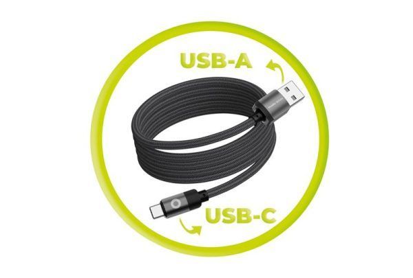 Mobile Origin Magnetic Patented Original Cable USB-A to USB-C 1m Black Mobile Origin Magnetic Patented Original Cable USB-A to USB-C 1m Black