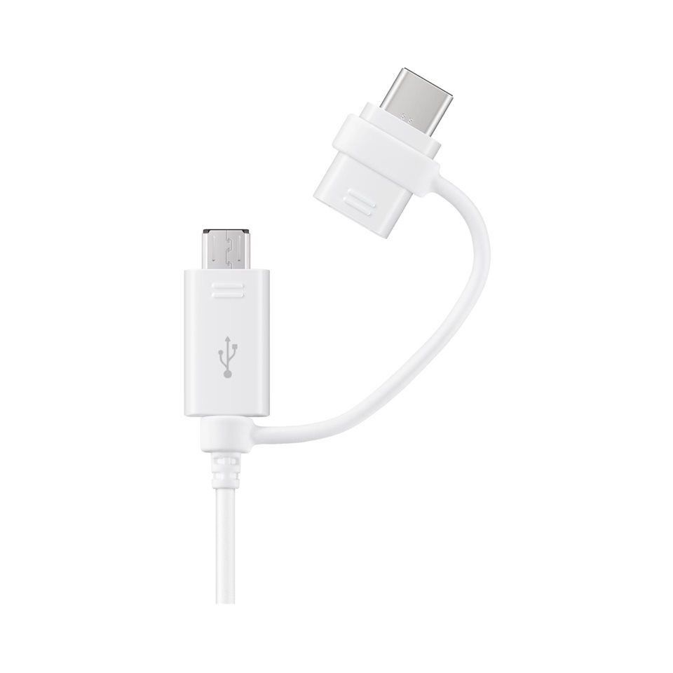 Samsung Combo Cable Type-C & Micro USB White Samsung Combo Cable Type-C & Micro USB White