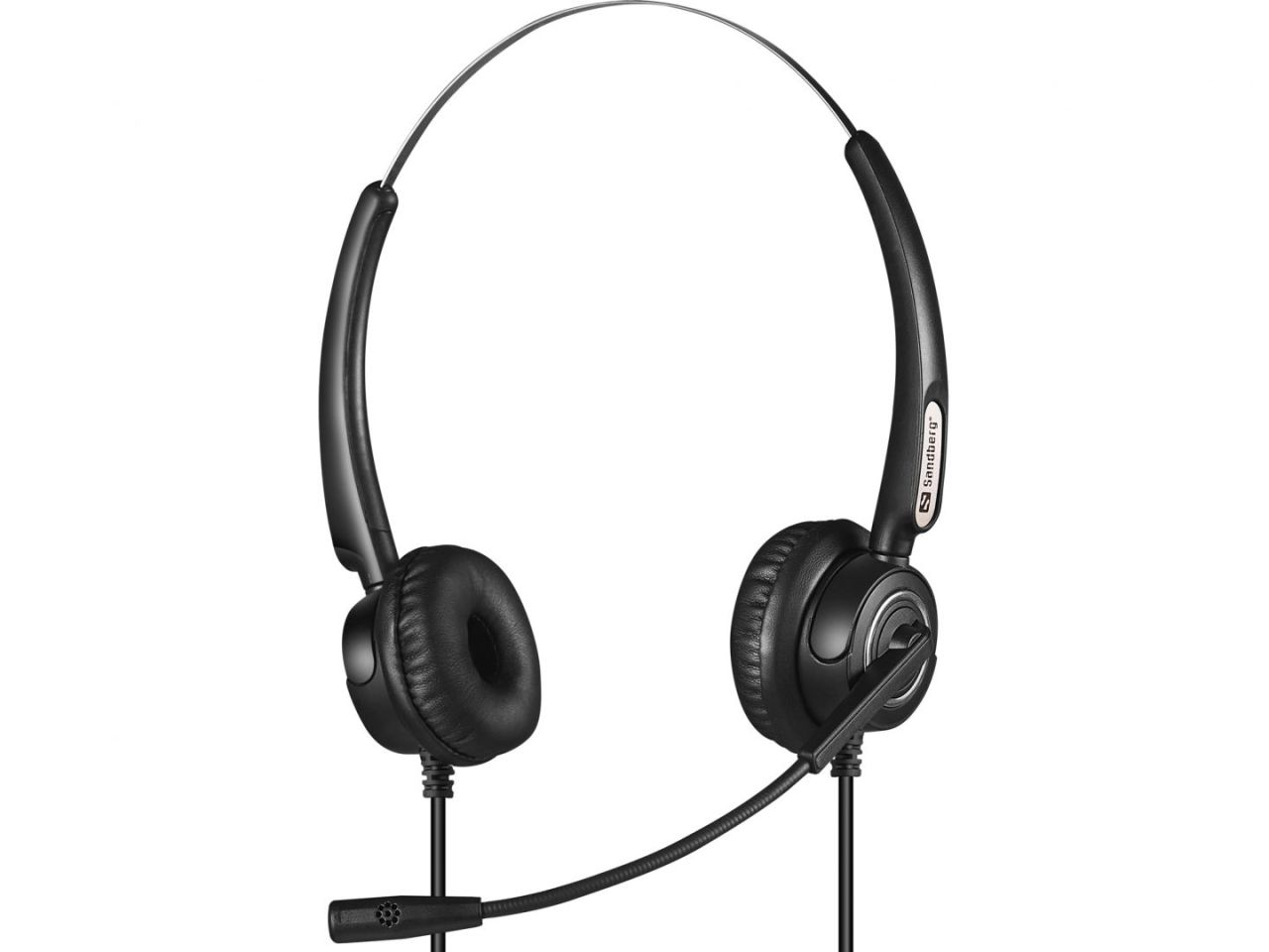 Sandberg USB+RJ9/11 Headset Pro Stereo Black Sandberg USB+RJ9/11 Headset Pro Stereo Black