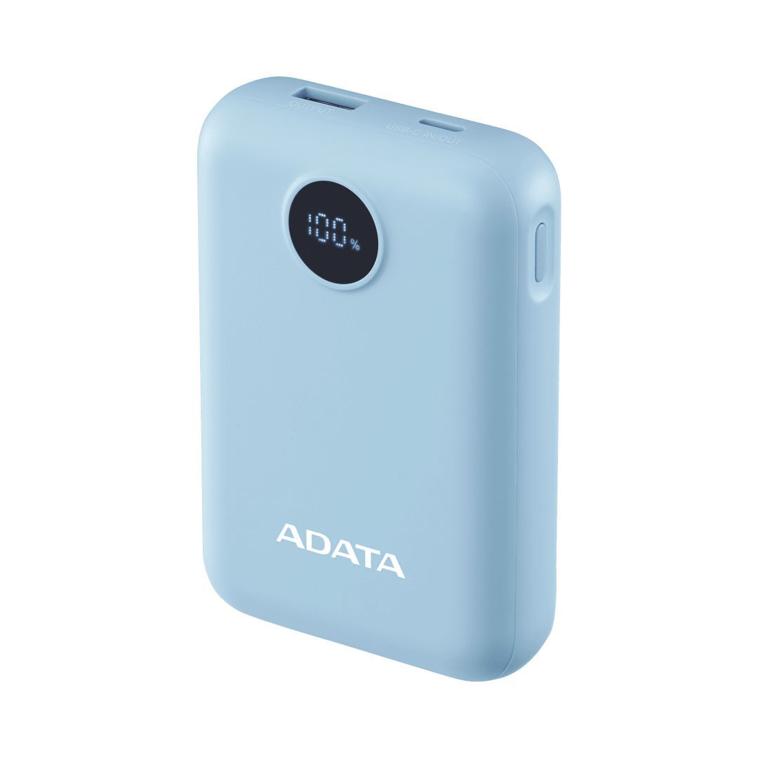 A-Data C100 Digital Display 10000mAh PowerBank Blue A-Data C100 Digital Display 10000mAh PowerBank Blue