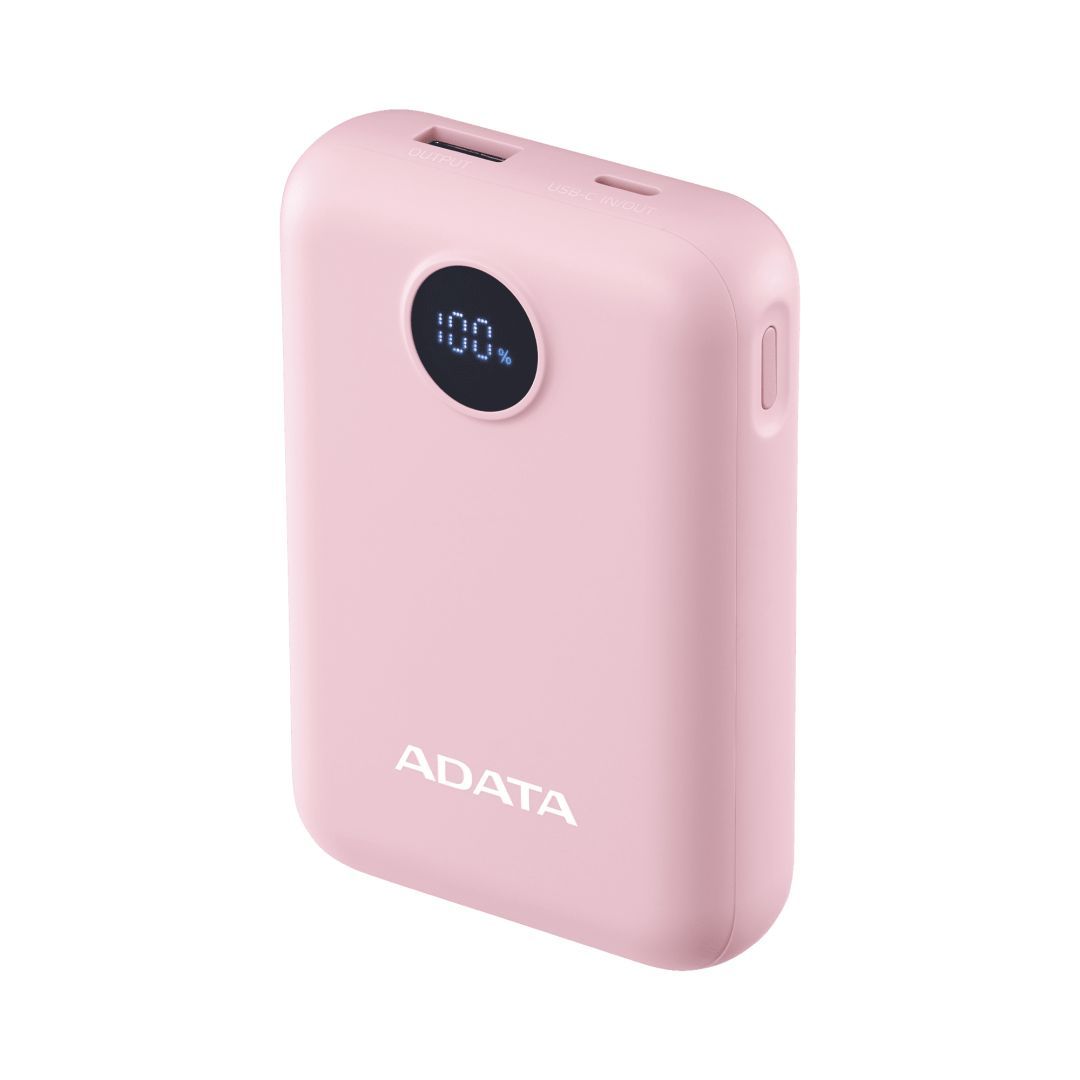 A-Data C100 Digital Display 10000mAh PowerBank Pink A-Data C100 Digital Display 10000mAh PowerBank Pink