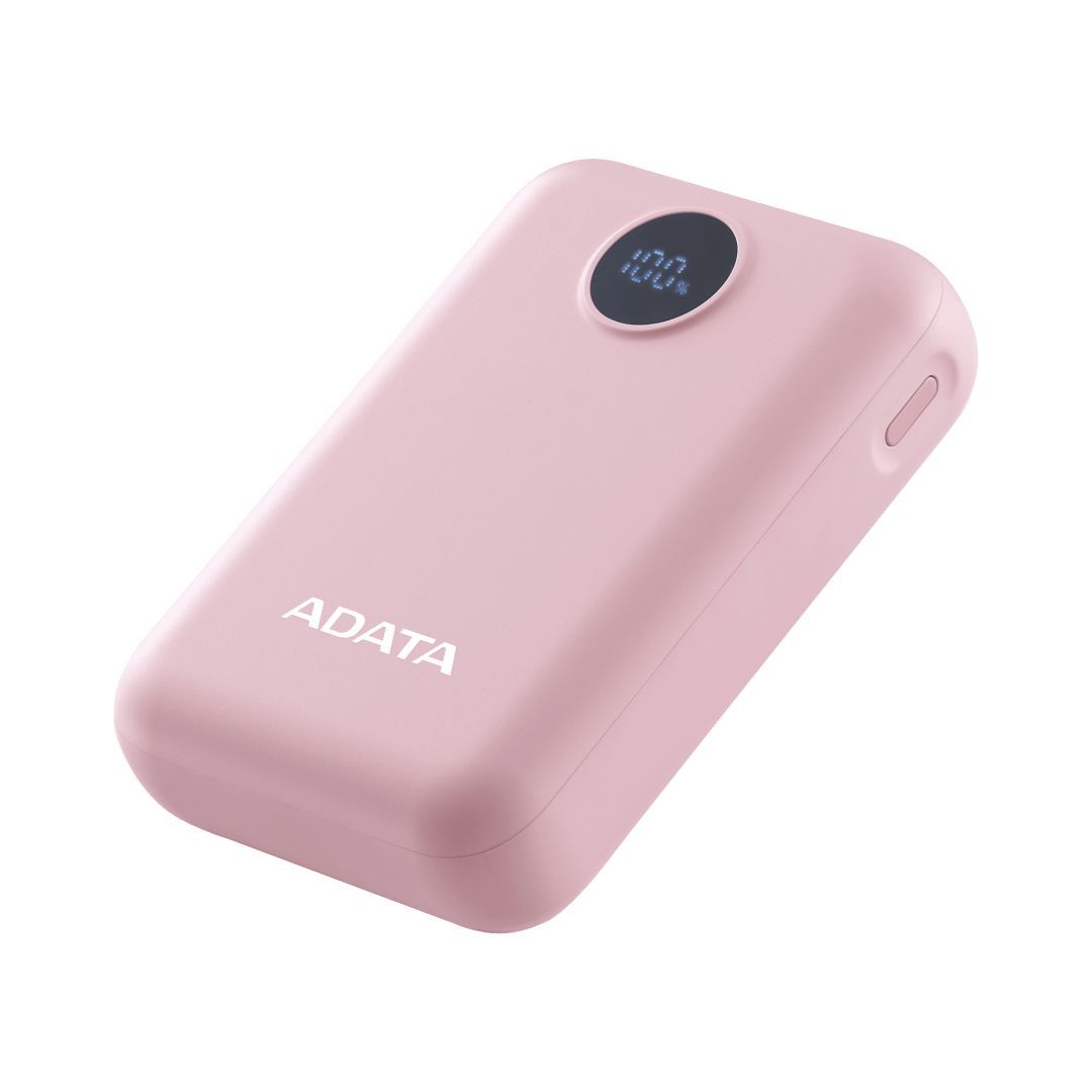 A-Data C100 Digital Display 10000mAh PowerBank Pink A-Data C100 Digital Display 10000mAh PowerBank Pink