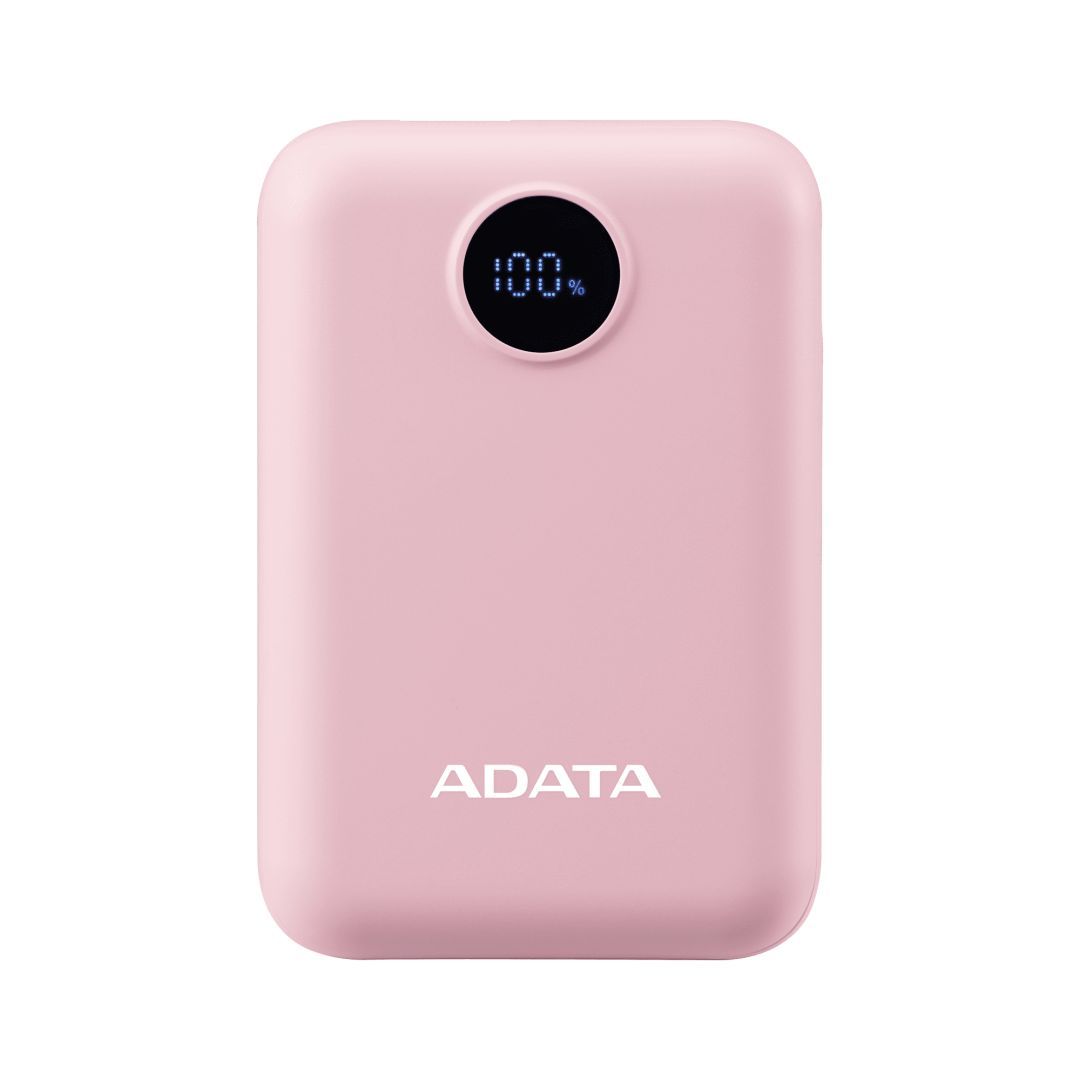 A-Data C100 Digital Display 10000mAh PowerBank Pink A-Data C100 Digital Display 10000mAh PowerBank Pink
