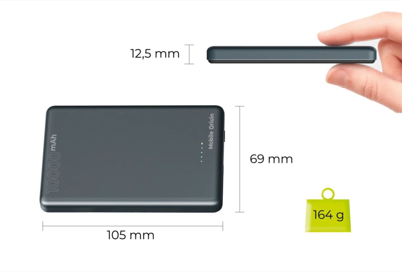 Mobile Origin 10000mAh PowerBank Metal Slim