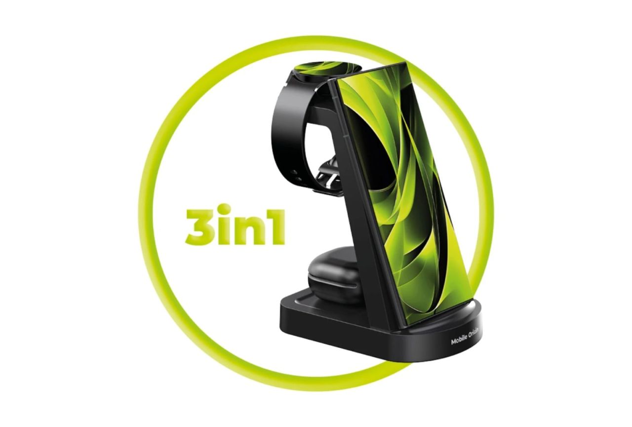 Mobile Origin 3in1 Wireless Charger PW13 Samsung Compatible Mobile Origin 3in1 Wireless Charger PW13 Samsung Compatible