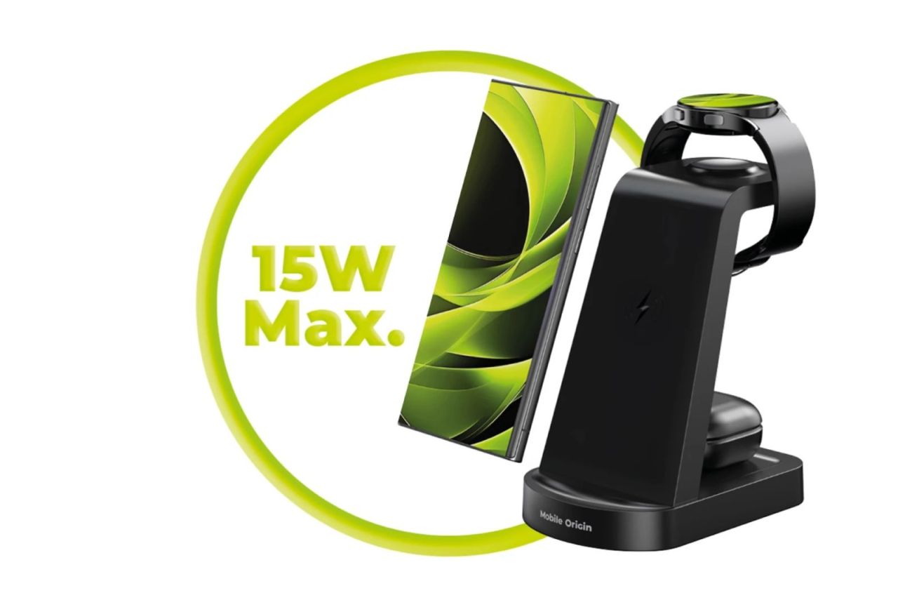 Mobile Origin 3in1 Wireless Charger PW13 Samsung Compatible Mobile Origin 3in1 Wireless Charger PW13 Samsung Compatible