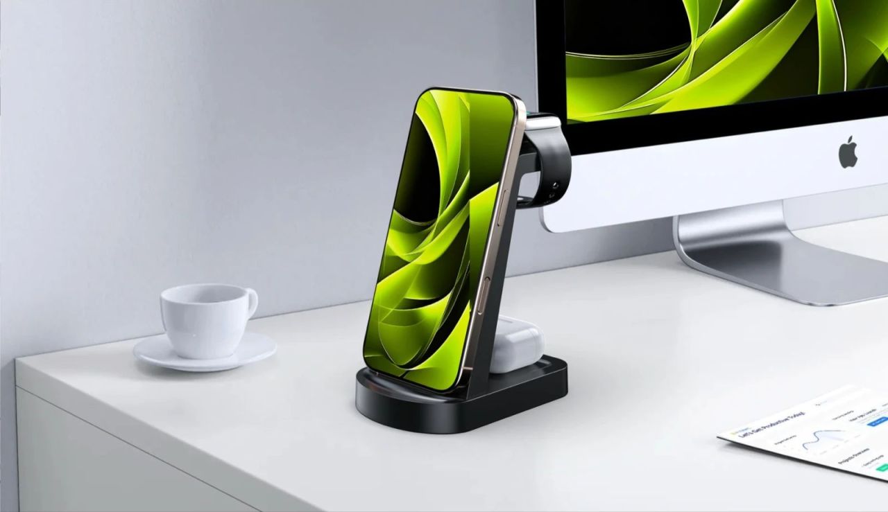 Mobile Origin 3in1 Wireless Charger PW14 iPhone Compatible Mobile Origin 3in1 Wireless Charger PW14 iPhone Compatible