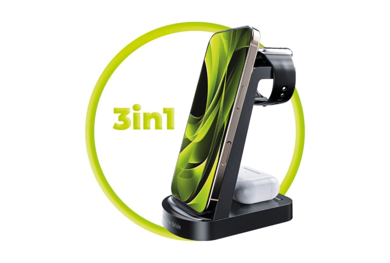 Mobile Origin 3in1 Wireless Charger PW14 iPhone Compatible Mobile Origin 3in1 Wireless Charger PW14 iPhone Compatible