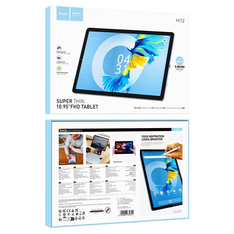 Hoco HI12 10,95" 64GB Wi-Fi Grey Hoco HI12 10,95" 64GB Wi-Fi Grey