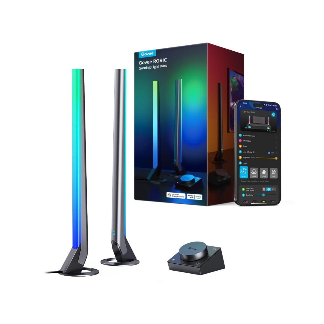 Govee RGBIC Wi-Fi Gaming Light Bars with Smart Contoller Govee RGBIC Wi-Fi Gaming Light Bars with Smart Contoller