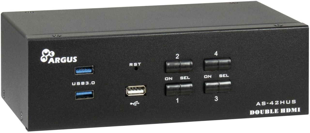 Inter-Tech IPC KVM Switch AC-42HUS HDMI 4K@60Hz