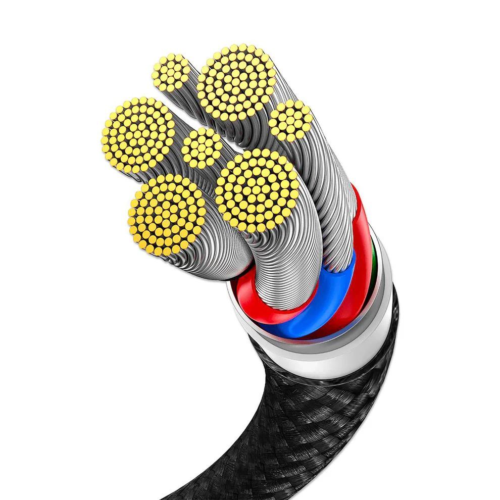 Manhattan Dual USB-C Charging Cable 100W 2m Black Manhattan Dual USB-C Charging Cable 100W 2m Black