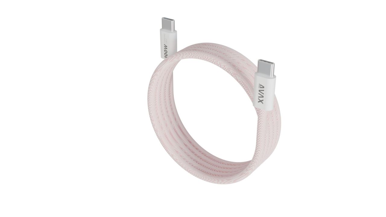 Avax CB610P MAGNETY 100W USB-C Magnetic Charger 1m Pink Avax CB610P MAGNETY 100W USB-C Magnetic Charger 1m Pink
