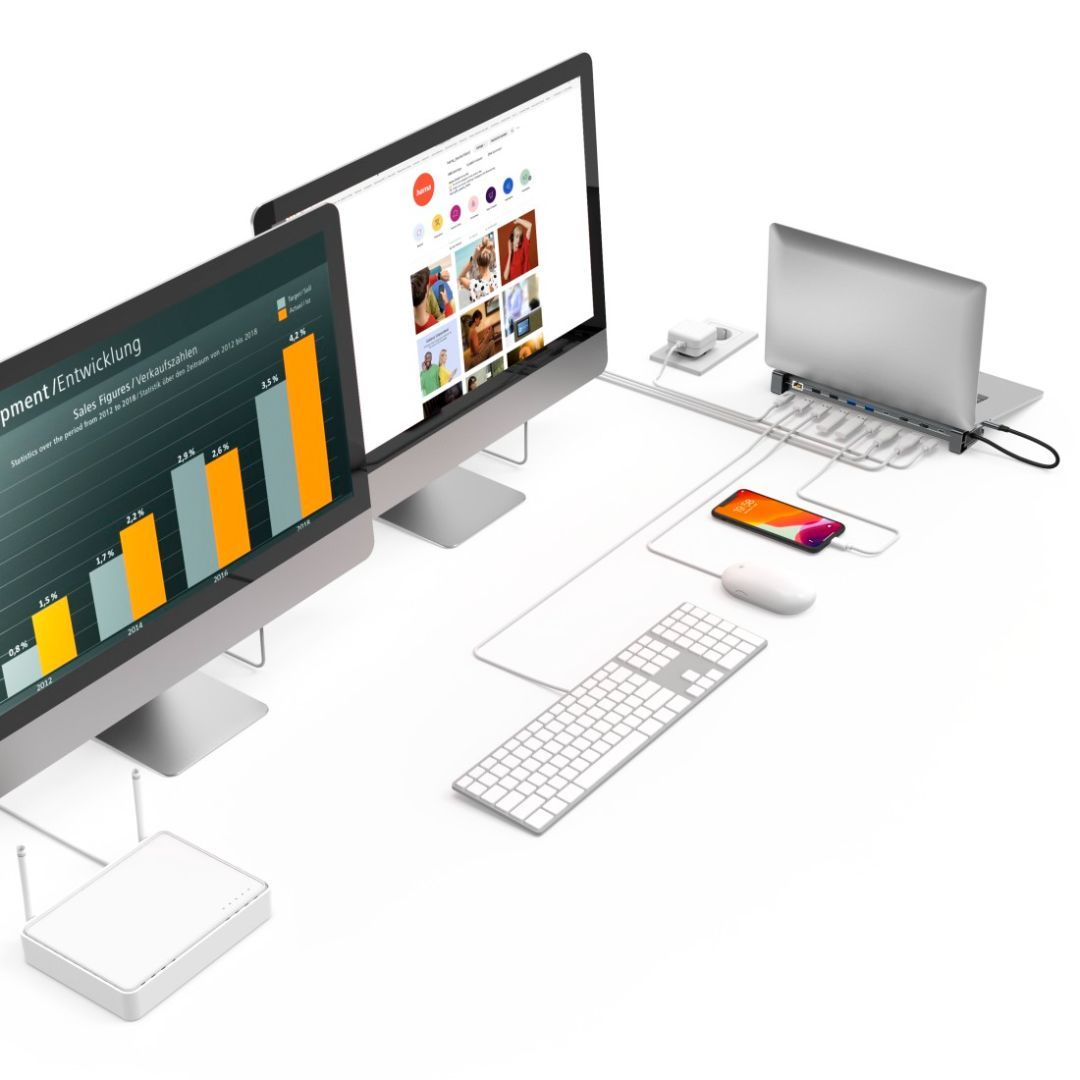 Hama USB 3.1 TYPE-C 9IN1 Dokkoló Grey Hama USB 3.1 TYPE-C 9IN1 Dokkoló Grey