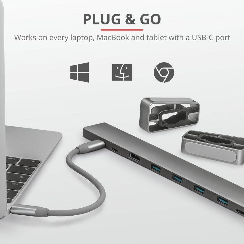 Trust Dalyx Aluminium 10-in-1 USB-C Multi-port Dock Trust Dalyx Aluminium 10-in-1 USB-C Multi-port Dock