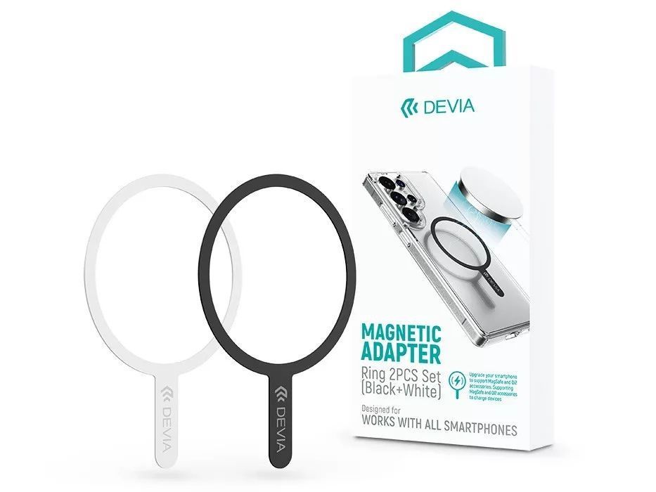Devia ST124936 MagSafe mágneses autós tartóhoz Black/White (2db/csomag) Devia ST124936 MagSafe mágneses autós tartóhoz Black/White (2db/csomag)
