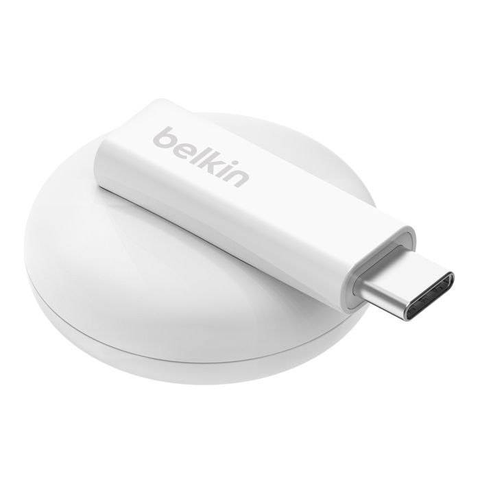 Belkin BoostCharge Portable USB-C Apple Watch Charger White Belkin BoostCharge Portable USB-C Apple Watch Charger White