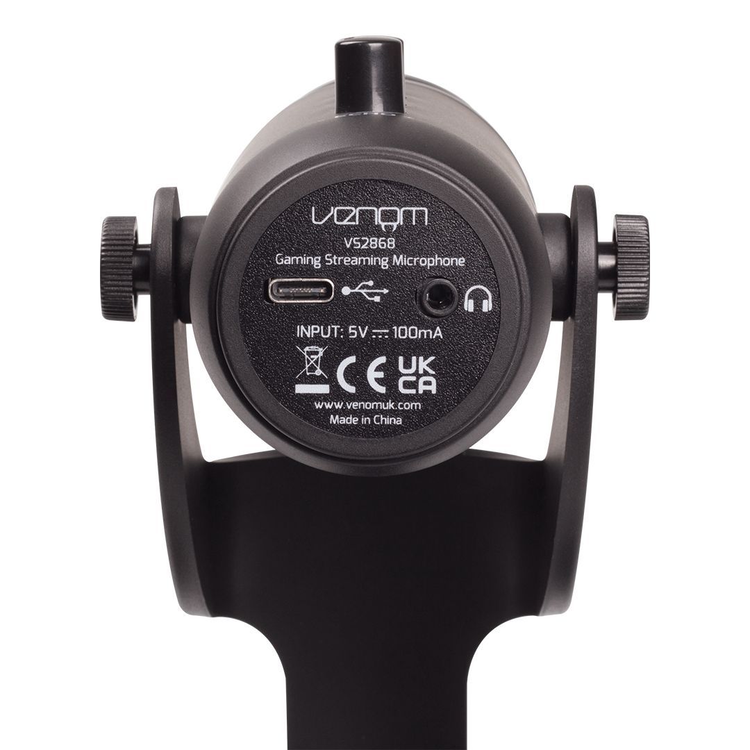 Venom VS2868 LED Streaming Microphone Black Venom VS2868 LED Streaming Microphone Black