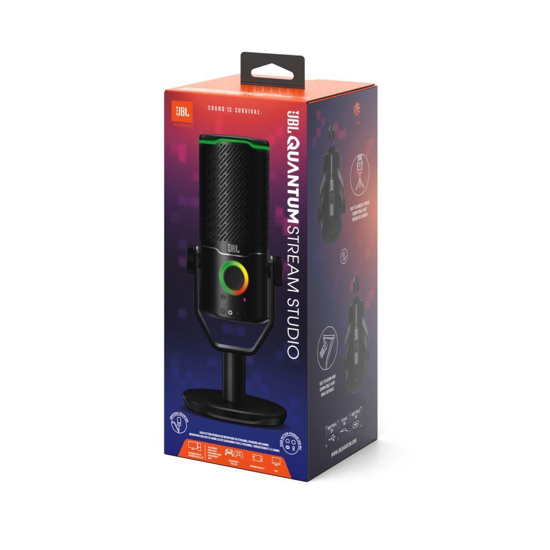 JBL Quantum Stream Studio USB Streaming Microphone Black JBL Quantum Stream Studio USB Streaming Microphone Black