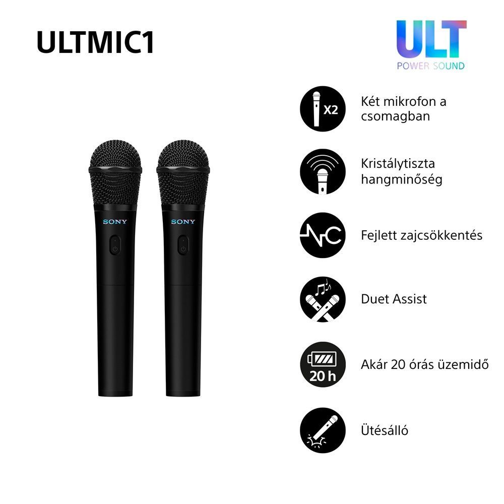 Sony ULTMIC1 Wireless Microphone Black Sony ULTMIC1 Wireless Microphone Black