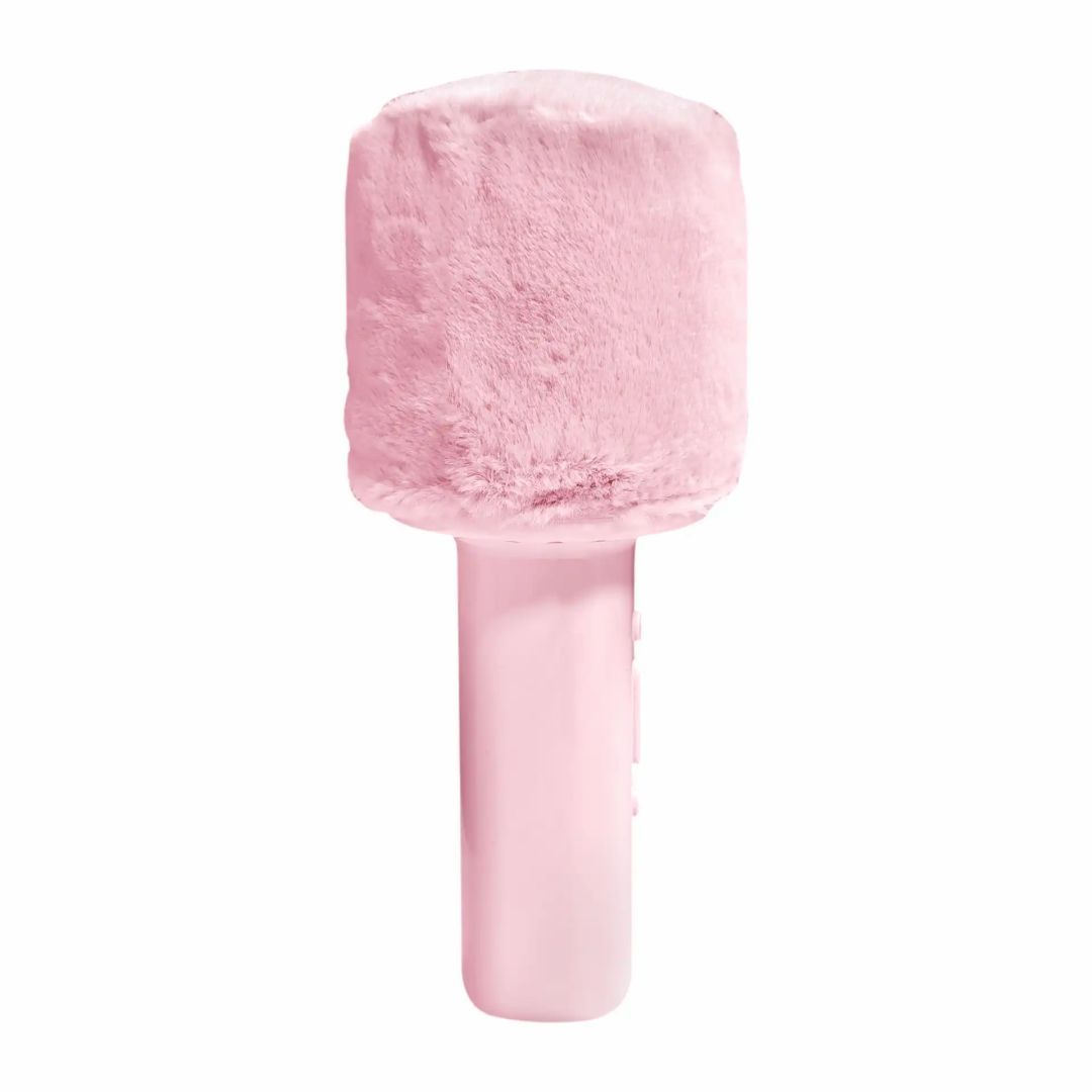 Denver KMS-30RO Bluetooth Karaoke Microphone Speaker with fluffy top Rose Denver KMS-30RO Bluetooth Karaoke Microphone Speaker with fluffy top Rose