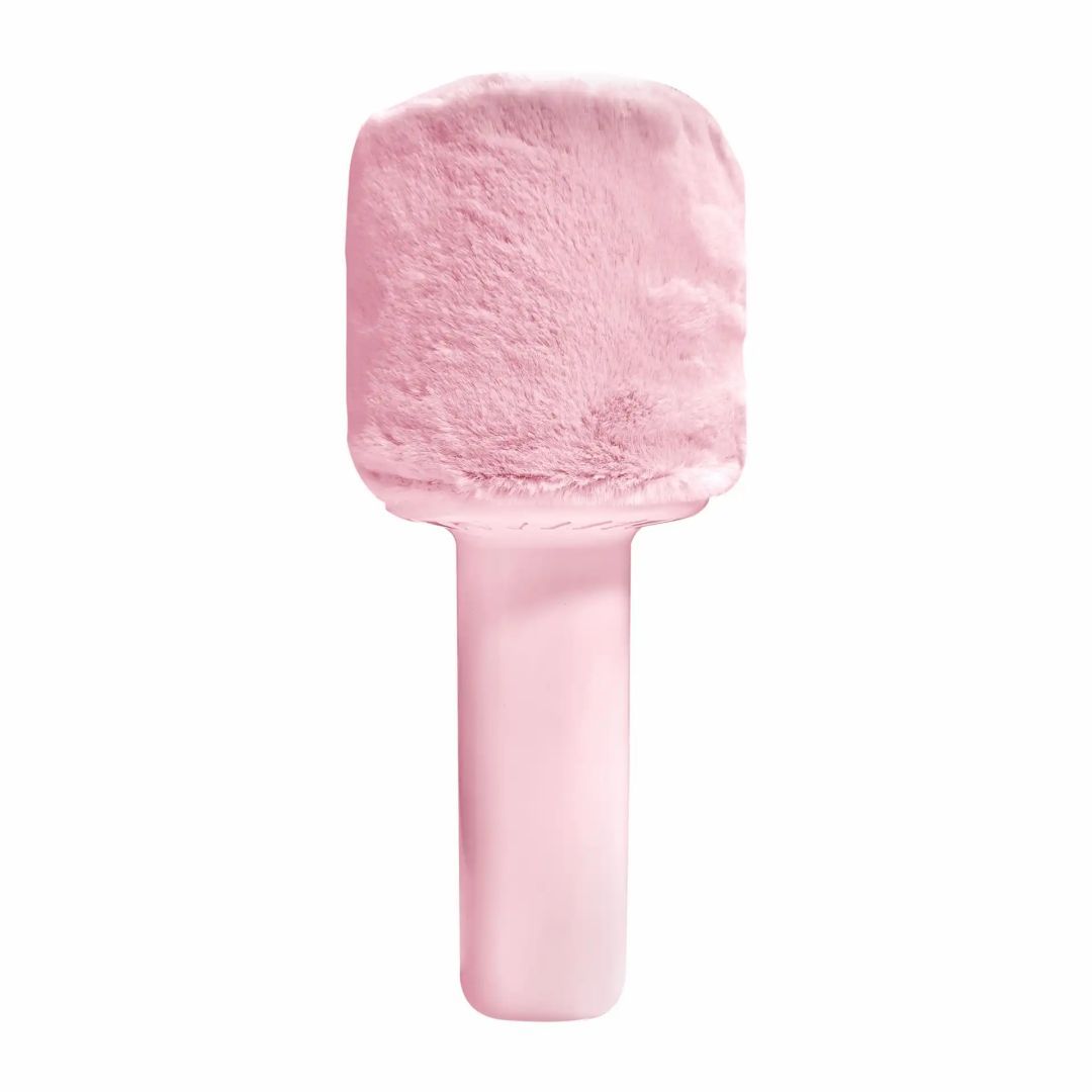 Denver KMS-30RO Bluetooth Karaoke Microphone Speaker with fluffy top Rose Denver KMS-30RO Bluetooth Karaoke Microphone Speaker with fluffy top Rose