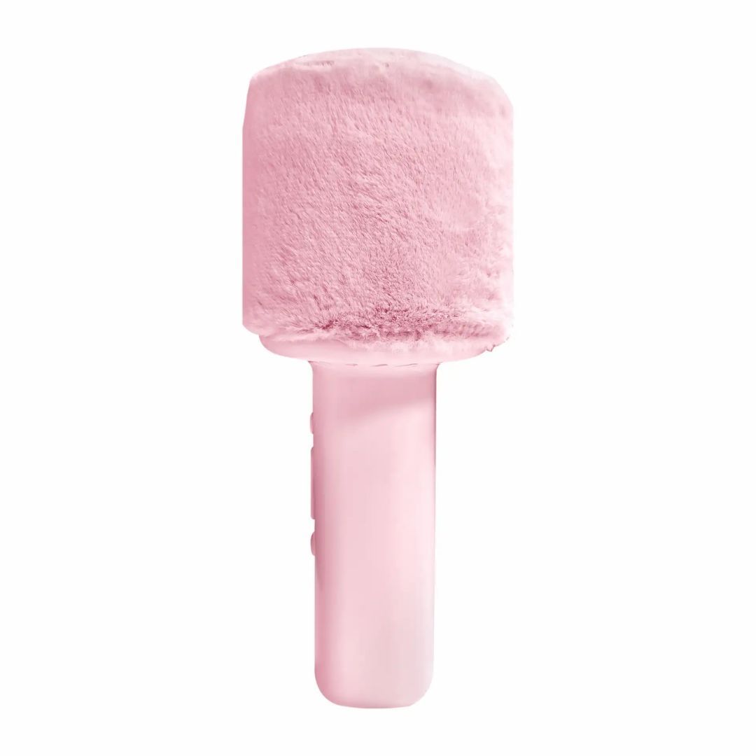 Denver KMS-30RO Bluetooth Karaoke Microphone Speaker with fluffy top Rose Denver KMS-30RO Bluetooth Karaoke Microphone Speaker with fluffy top Rose